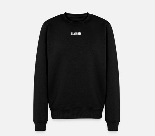 Sweat "ALMIGHTY" épuré, mais chargé de sens